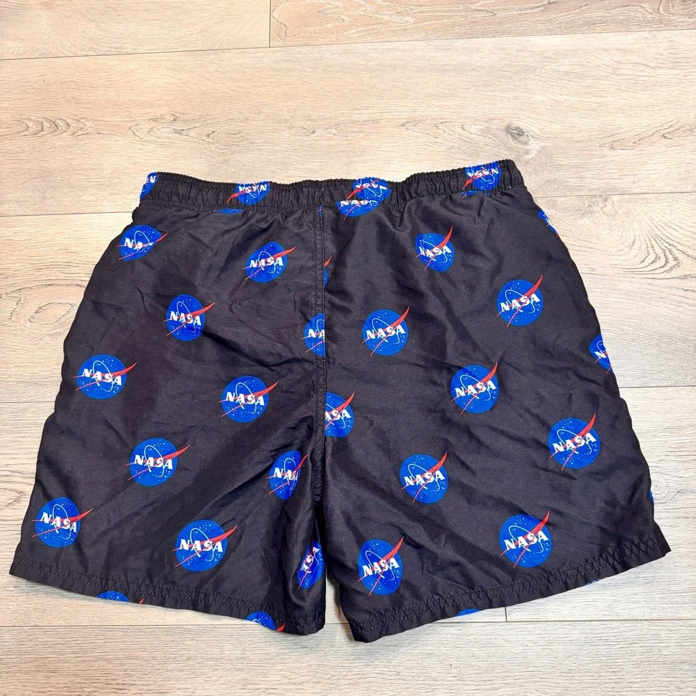 Chemistry NASA Swim Trunks All Over Print Drawstring Shorts Mens Size Medium‎